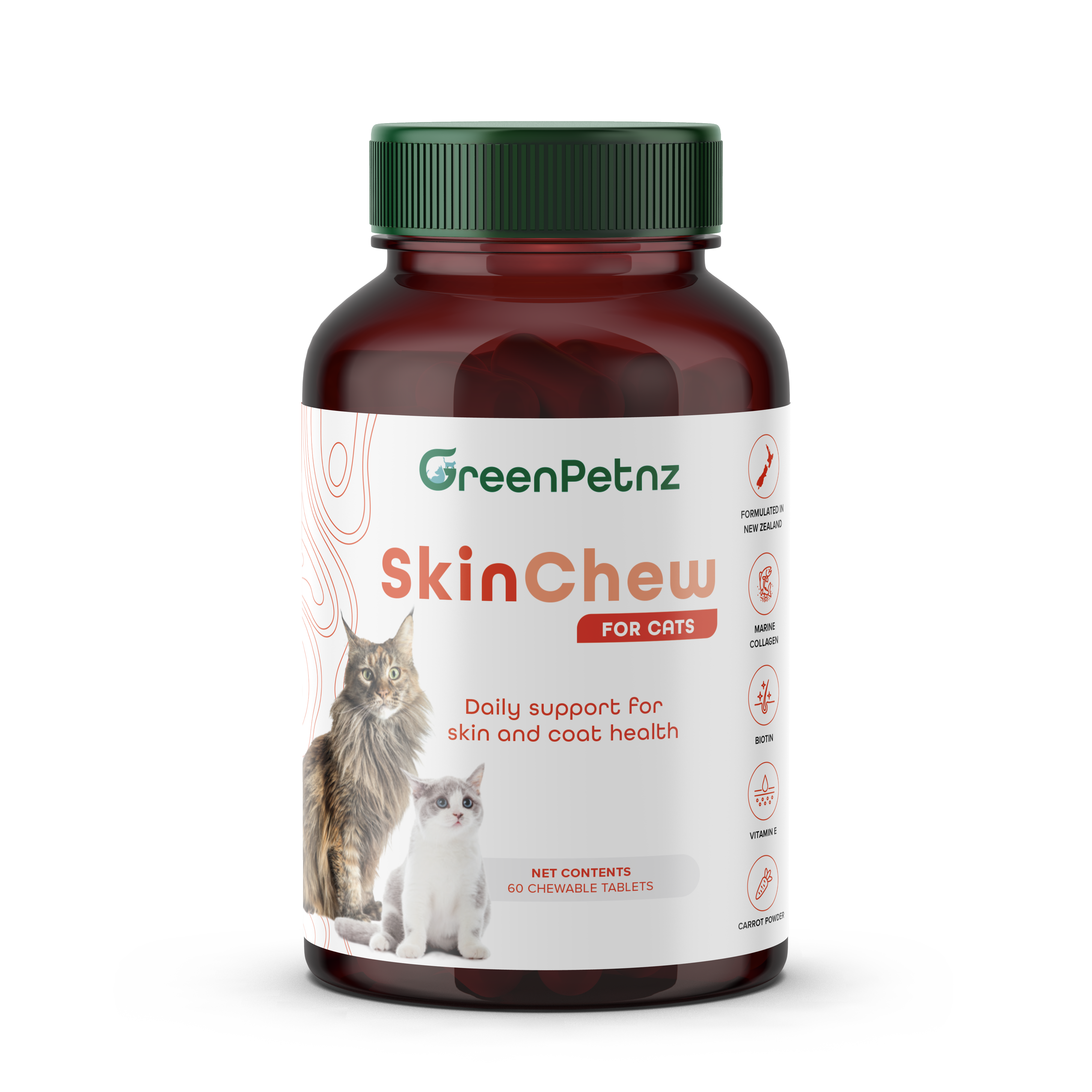 SkinChew For Cats 60 tablets