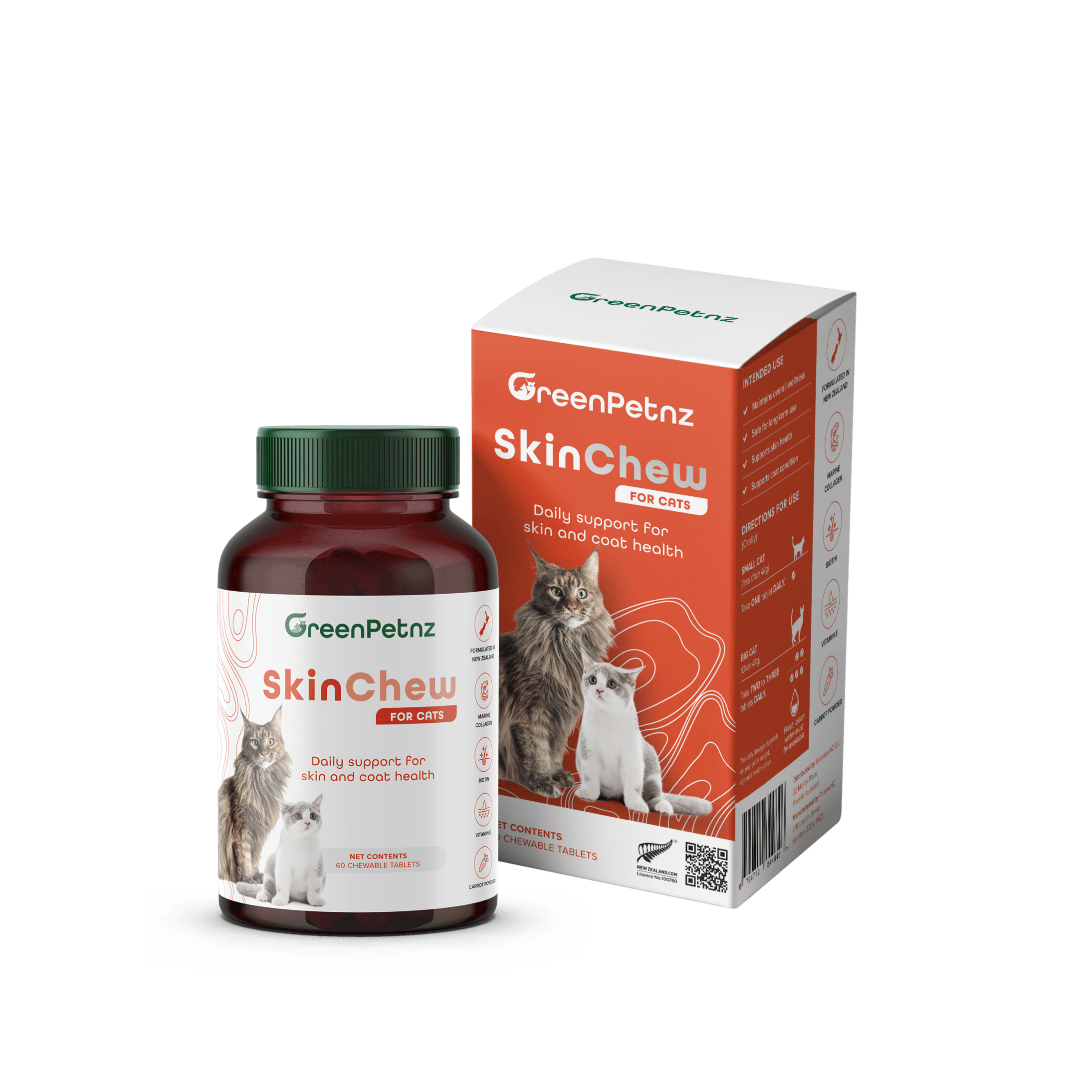 SkinChew For Cats 60 tablets